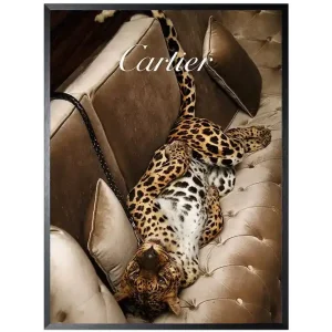 Art Print Cartier Luipaard FA-131 In De Mode